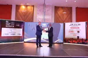 CEO Berjeesh Surty Receiving Award